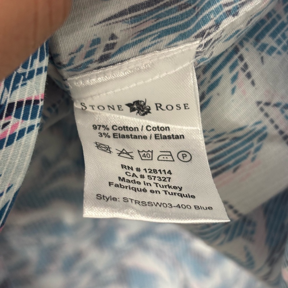 Stone & Rose Blue/White Floral Button-Up Shirt - Picture 7 of 9